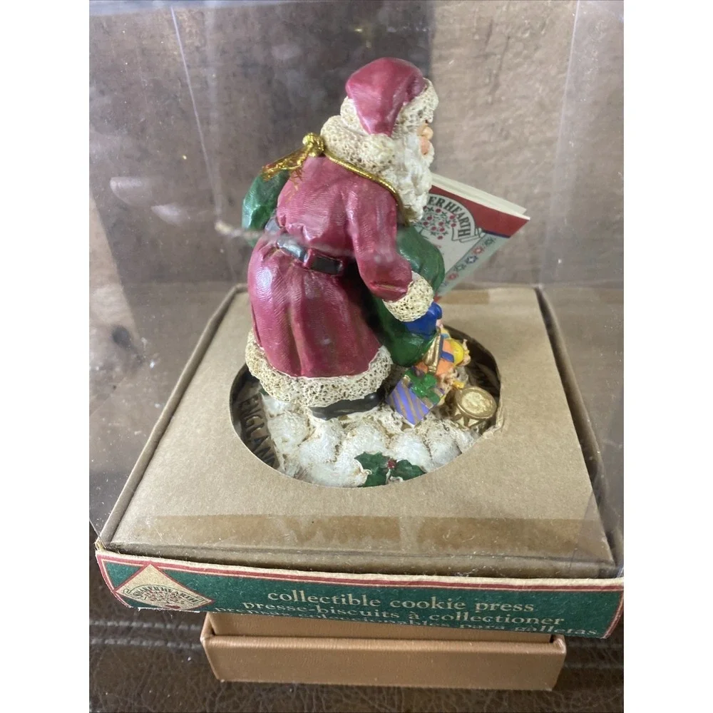 Vintage 1998 Shaker Hearth Santa Cookie‎ Press Great Britain New In Box 5